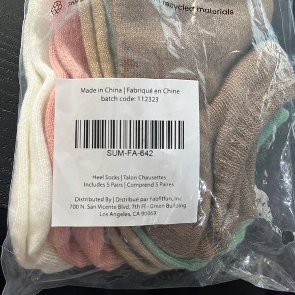 Summer & Rose Heel Socks - 5 Pairs NIB - Picture 4 of 4